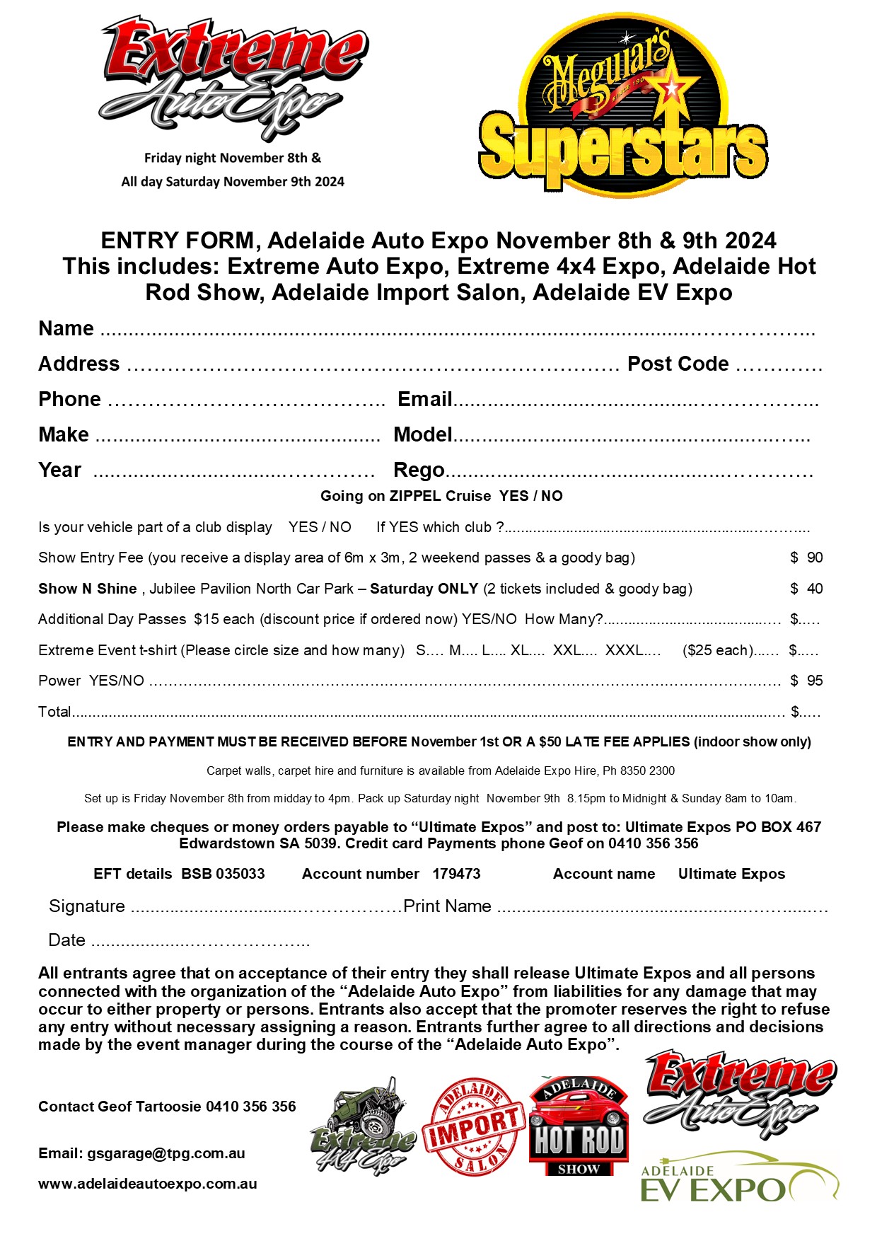 Entry Form Extreme 2024